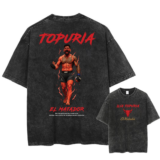Vintage Ilia Topuria Heavyweight Tee Shirt